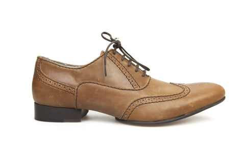 Wingtip Cognac Oxford