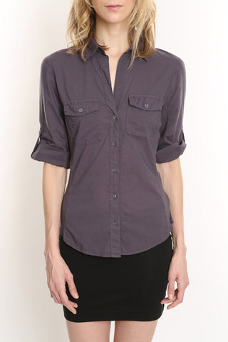 Charcoal Sheri Collar Shirt