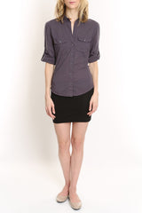 Charcoal Sheri Collar Shirt