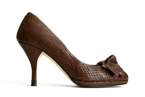 Hudson Snakeskin Pump